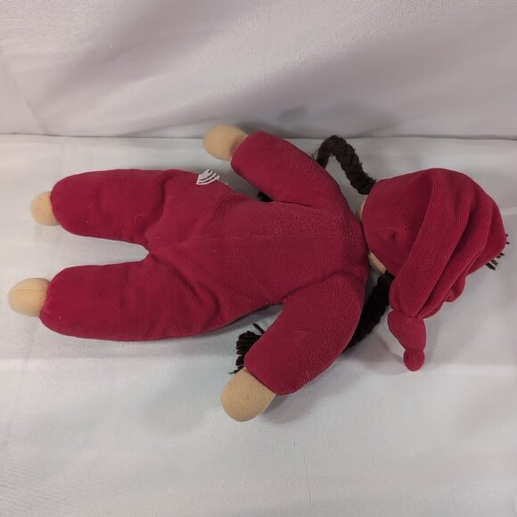 Kathe Kruse Vintage Plush Doll Red Brown Braids Wool Soft Body Hat Waldorf 13" - Picture 7 of 11